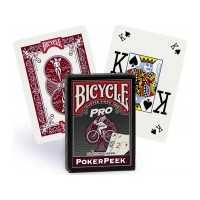 Bicycle Pro Poker Peek pokerio kortos Raudonos